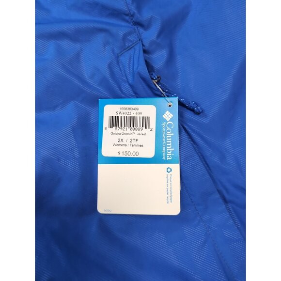 COLUMBIA Gotcha Groovin 2X Plus Size Lightweight Parka/Jacket/Coat NEW $150 - Picture 3 of 5